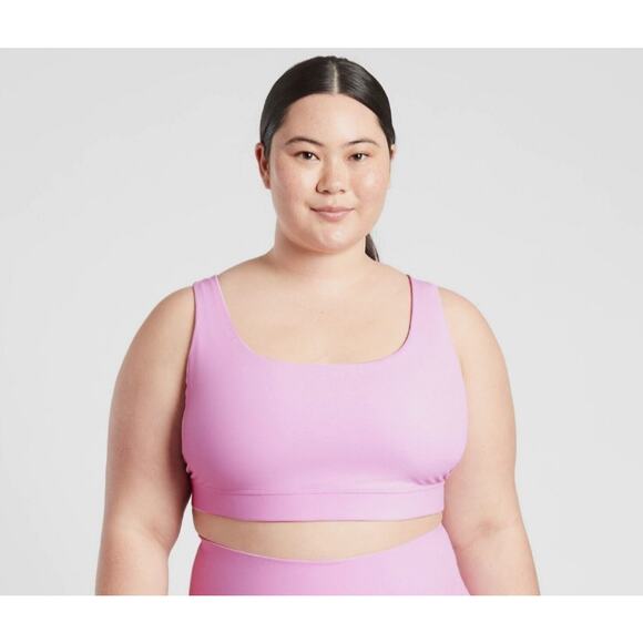 LOT OF 2 NWT Athleta Exhale Bra 3X D-DD-Santorini Blue AND Opaque Lilac $98 - Picture 7 of 10